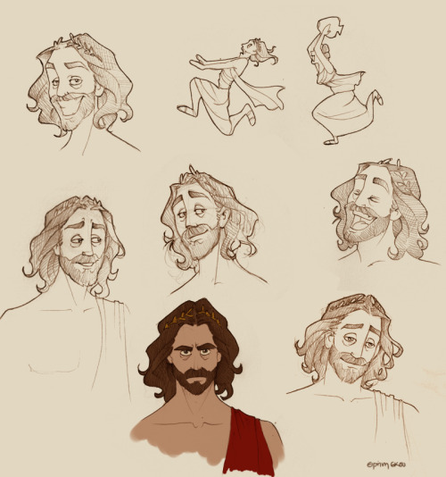 soverylittlehoneybee:  Hera Zeus Poseidon Hestia Hermes Ares Apollo and Artemis Hephaestus Athena Demeter Drawings by wonderful and very talented Ninidu 