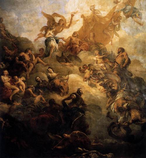 artmastered:François Lemoyne, The Apotheosis of Hercules, 1736, oil on canvas, Musée National du Châ