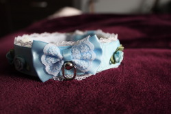 leatherdaddykate:  theirishkitten:  kittensplaypenshop:  our-little-death: I came home to the cutest gift ever from Him. A beautiful collar from kittensplaypenshop …I really have the best boyfriend ever.  Very lovely photos! Looks so nice on you! &lt;3