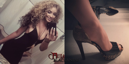 akirablackanese:  matching shoes to my hair on datenight <3