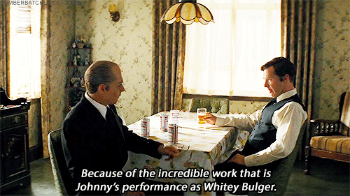cumberbatchlives:Benedict about Johnny Depp in Black Mass (x)