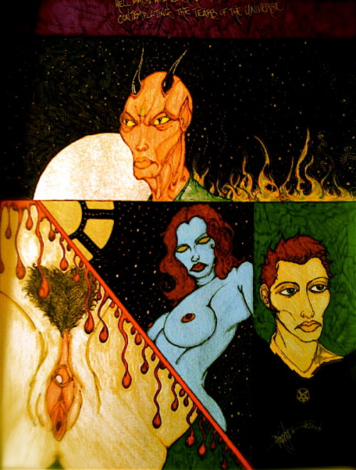 acathedralofswanz:  Leather Fangs This was an idea I had for a graphic novel