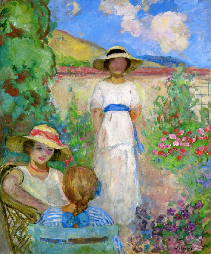 urgetocreate:  Henri Lebasque, Les Andelys Three Girls in a Garden, 1914 