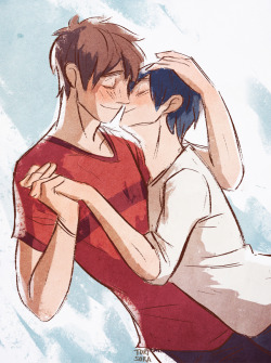 torisora:  sorry not sorry ~(‾▿‾)~ another quick makoharu sketch for stress relief they make me happy forever and always  