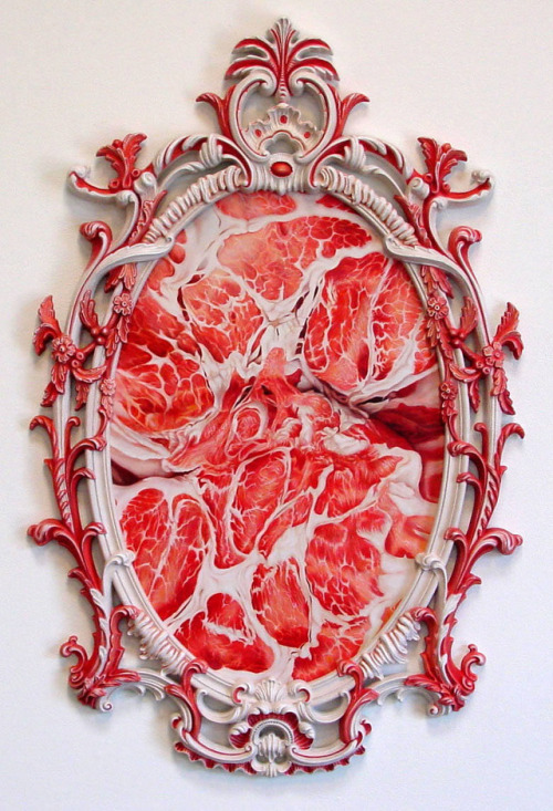 raw meat in art of Victoria Reynolds
