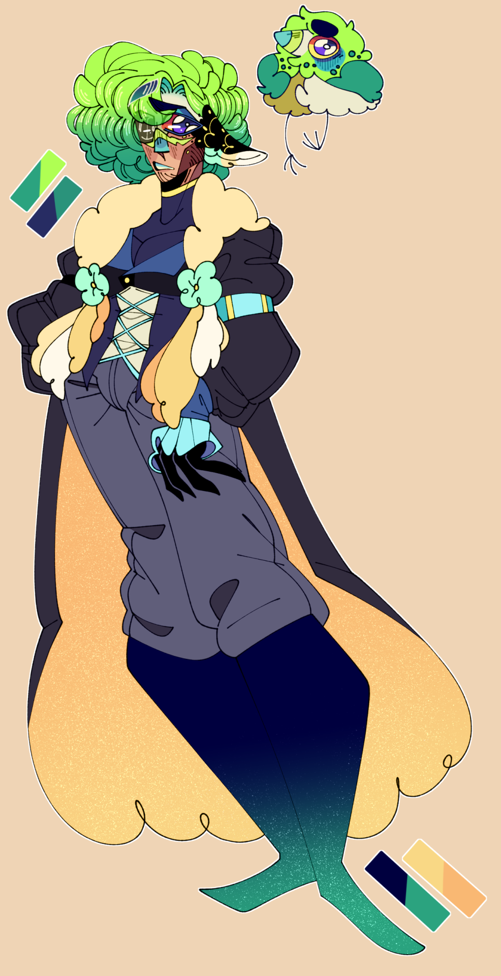 Artwork Of My Demonical Plushie Oc, Avery Satainti ( He / Him ! He's A Borb.