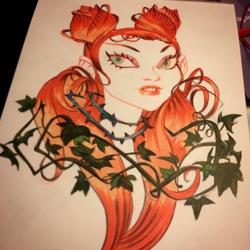 mindyleedoodles:#poisonivy doodle before bed. #c2e2