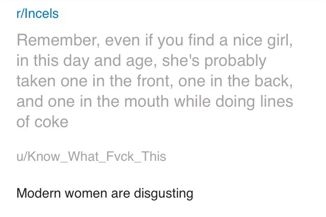 shameshack:  More “All women are sluts and are the same” cringeThe format of