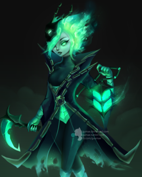 gumae:  Genderbend Thresh! really fun piece    (・ ω ・ )   