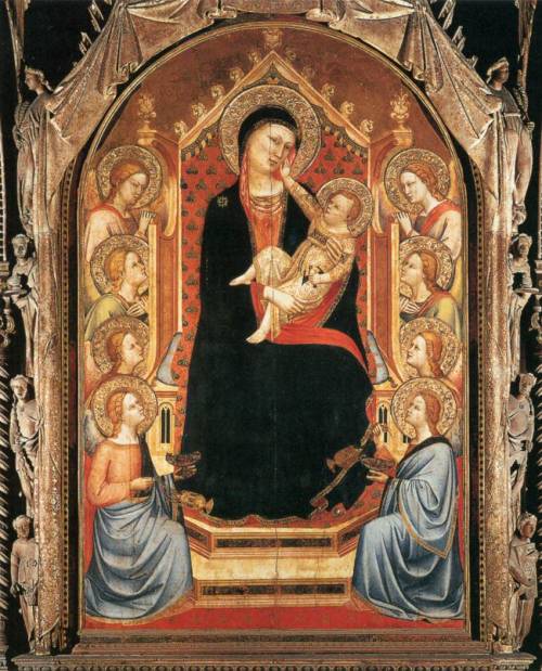 Orsanmichele Madonna and Child with Angels, Bernardo Daddi, 1346-47