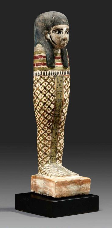 Egyptian polychrome wood Ptah-Sokar-Osiris. Late Period. 12,2 in