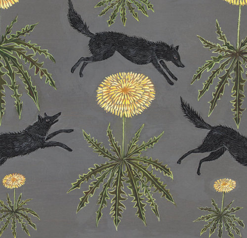 littlealienproducts:Dandelion Dogs Print by swanbones