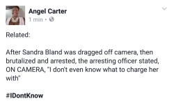 odinsblog:  Even though he assumed a non-threatening position, had his hands up and was laying on his back, when Charles Kinsey asked, “Why did you shoot me?” the officer who shot him replied, “I don’t know.” 