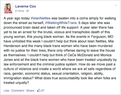 jcoleknowsbest:
“ thebigblackwolfe:
“ The fact that trans women have just been completely booted out of this conversation on police brutality smfh…
”
In 2008, a black trans woman was severely beaten by police and was preparing to sue the Memphis...