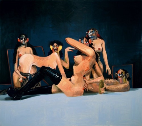 within-but-with0ut: My Beautiful Dark Twisted Fantasy cover artist George Condo hosted an exhibit fo