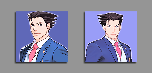 apolloterran: Phoenix / Apollo / Athena official art design comparisons from Ace