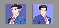 apolloterran: Phoenix / Apollo / Athena official art design comparisons from Ace Attorney 5 &amp; 6