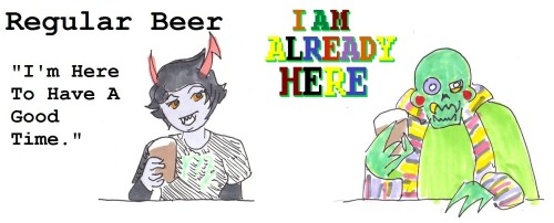 catfishcafe:  “What you’re saying with your drink choice: Homestuck Edition” So there was this post here, the another source is here. My name is Kirima and I add quality things to this fandom. If I messed up the typing quirks I don’t care