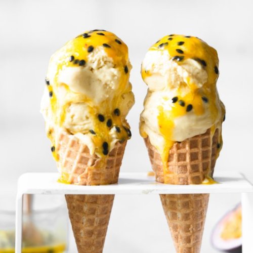 Tropical Passionfruit Ice cream-Your source of sweet inspirations! || GET AWESOME DESSERT MERCH! || 