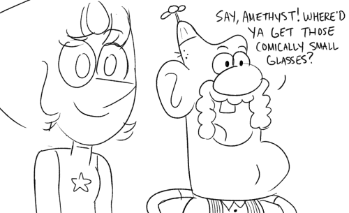 cartoonishly: cartoonishly:I can’t wait for amethyst to fucking EAT pizza steve in the crossov