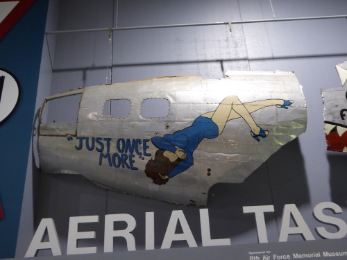 fromcruise-instoconcours:The last of the nose art on display at the EAA Museum, a collection of roug