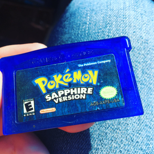 therealifemisty:My Fave pokemon game ever ✌🏼😍 #pokemonsapphire #pokemon #originaledition