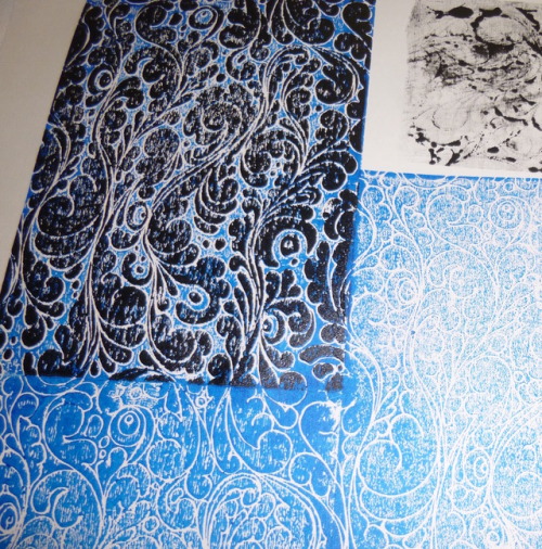 vincents-crows:Some pictures of my block printing from the past few weeks.