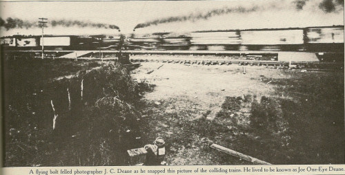 The Great Train Crash at Crush, Texas, 1896Suppose you take two trains of equal mass, set them on a 