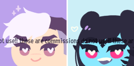 Icon commissions for @prllnce and @aurelle-ffxiv!!