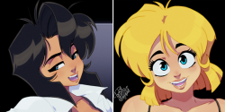 Tovio-Rogers:  Rally And May From Gunsmith Cats Drawn Up For Pateon. Full View And