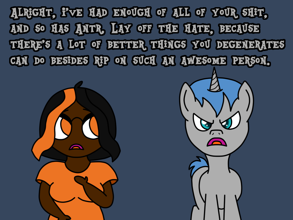 ask-past-fluttershy:  Salnalus: Get a life, you guys. Let Antr do whatever they want.