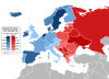 Support for same-sex marriage in Europe.