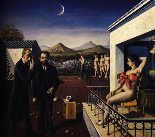 Phases of the Moon, Paul Delvaux, 1939Happy birthday to Paul Delvaux, born on this date in 1897.