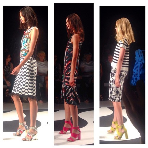 Mixed tropical prints &amp; vibrant colors - Nicole Miller wins the award for great styling &