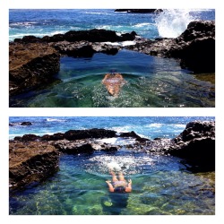 aeromatic:  neonreef:  fiji-kai:  tanlines-:  So gorg  perf  fave picture on tumblr  Rock pools rock as pools! 