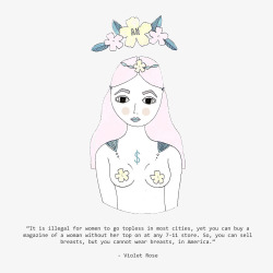 annahigginsdesigns:  So it’s ok to make a profit from womens breasts but god forbid we ever see them in public? AH/designs Original illustration 