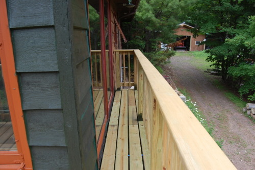 ratfarm:The rotted porch is no more!We finished this in spring but I forgot to post. It’s nice to ha