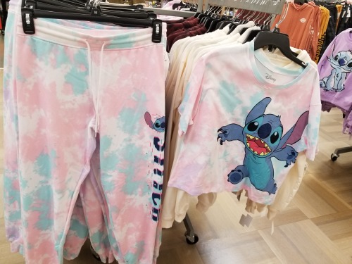 ‘Glitchy’ Stitch pastel tie-dye pants and top found at Meijers!Also featuring a purple s