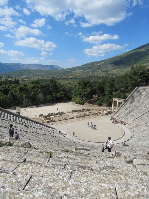 aquilasaurus:c-aesarion:Ancient Theater at Epidaurus. @