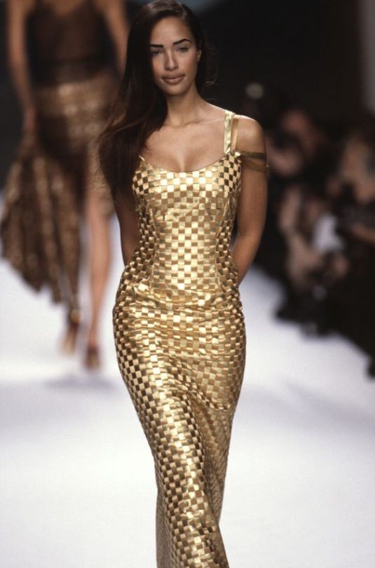 Brandi Quinones @ Todd Oldham Fall/Wint 1995 #fashion#runway#brandi quinones#todd oldham#black models