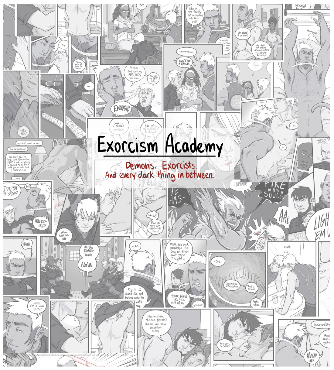 asmodeuscreep:  Are you reading my comic yet? :)At the Exorcism Academy, agents are