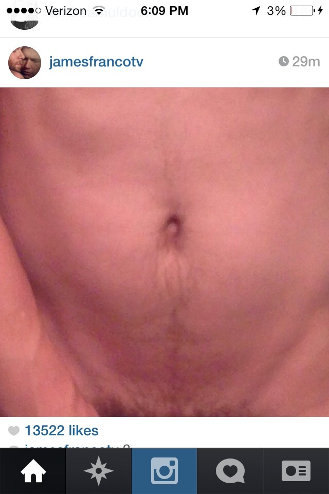  khaleesiclinton: James Franco just instagrammed his pubes  