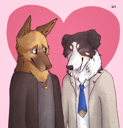 pissedoffwolverine:this turned out as a sort of belated valentines thing i guess? fanart for this 