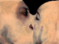 euo:  Aristotle’s philosophy on two human beings in love reminds me of Rik Garrett’s current series ‘Symbiosis’. The fate of two physical bodies that connect and form as one soul, which is similarly portrayed throughout Garrett’s mixed media