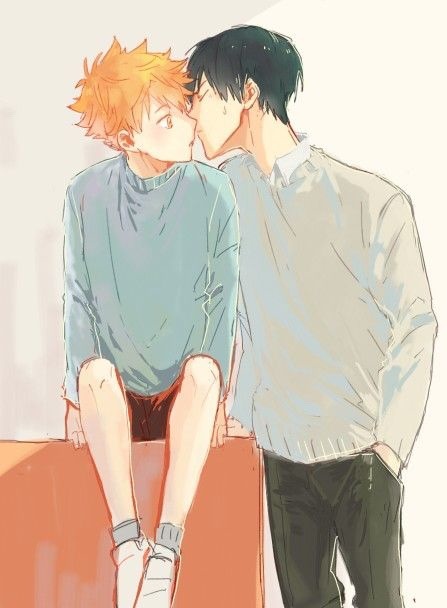 animeteenwolflover: KagehinaCredit to the artist HQ-!! LOG  Pixiv ID: 46378528  Member: yenko