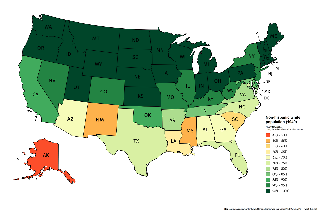 Population in USA. Non-Hispanic White. White population in USA. Us States population. White state