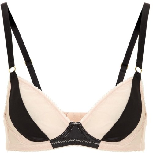 L’Agent Nude Black Penelope Plunge Bra by Avenue32 