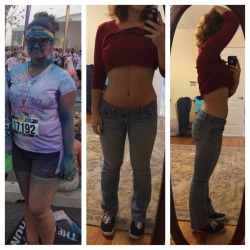 personalprogress:  I’ve been getting frustrated with how slow my progress has been recently so I thought I would post some progress pictures to remind myself of how far I’ve come. The picture on the left is the day I started my journey just 2.5 months