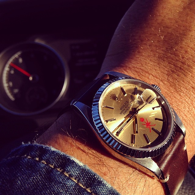 wristwear:  Found this great photo of @donny_bay ‘s Oman Datejust being high-lighted