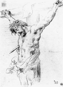 Christ On The Cross, 1839, Eugene Delacroix